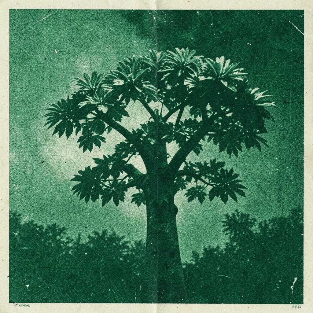 Dramatic film poster with rich green and gold tones, intense emotional atmosphere